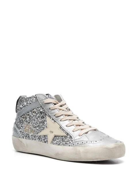Golden Goose glittered high-top sneakers - Silver - zdjęcie produktu nr 2