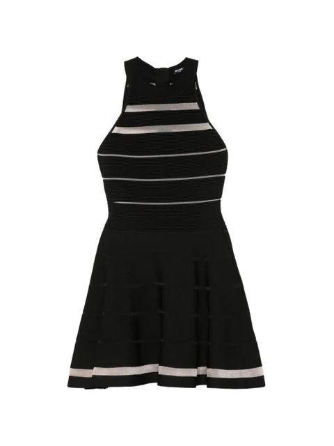 Balmain striped sleeveless mini dress - Black - zdjęcie produktu nr 1