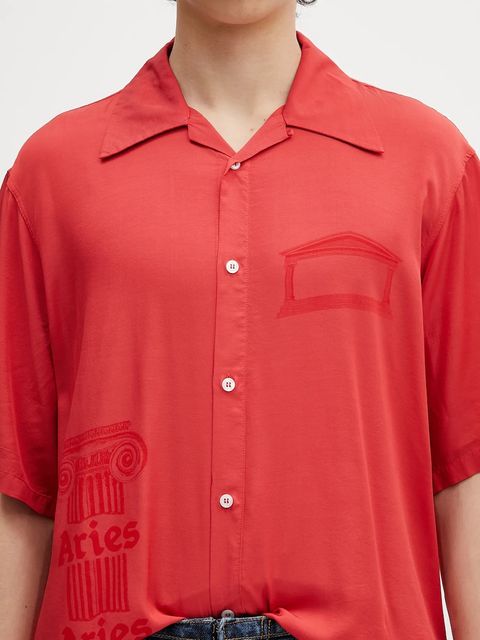 Aries koszula Ancient Column Satin Viscose Hawaiian Shirt - zdjęcie produktu nr 1