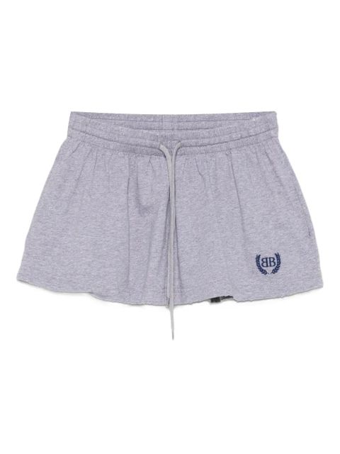 Balenciaga Laurel drawstring-waist cotton skirt - Grey - zdjęcie produktu nr 1