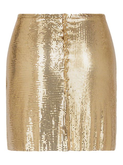 Rabanne mesh mini skirt - Gold - zdjęcie produktu nr 2