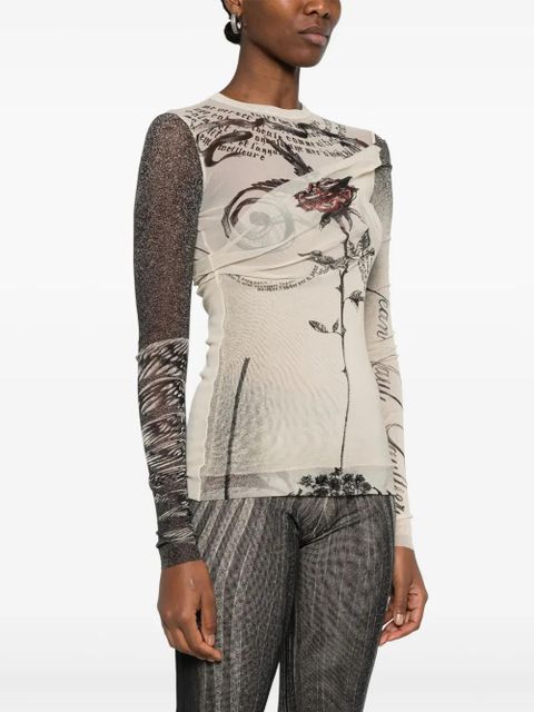 Jean Paul Gaultier mesh top - Neutrals