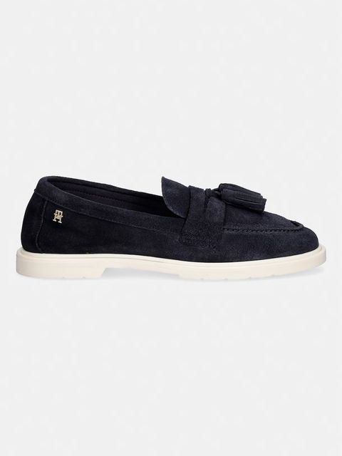 Tommy Hilfiger mokasyny damskie zamszowe LIGHT SUEDE TASSEL LOAFER - zdjęcie produktu nr 1