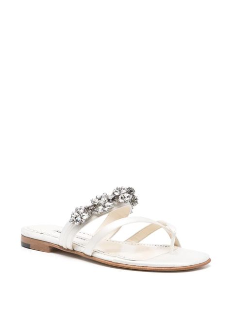 Manolo Blahnik Perlusa sandals - White - zdjęcie produktu nr 2