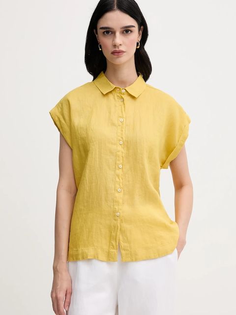 United Colors of Benetton koszula lniana - zdjęcie produktu nr 1