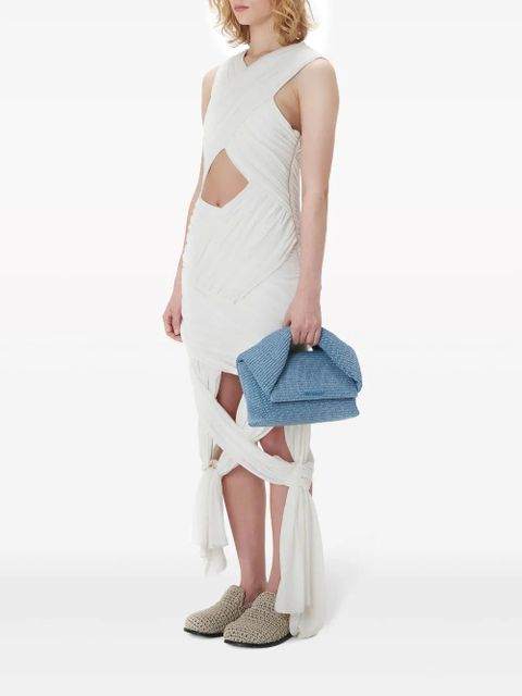 JW Anderson draped wrap midi dress - White