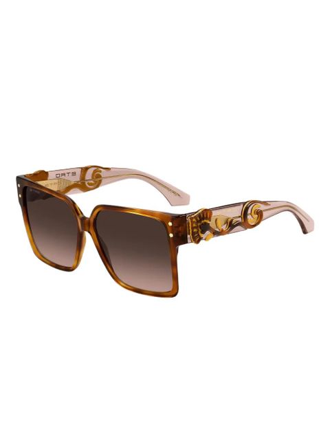 ETRO blossom-embellished square sunglasses - Brown - zdjęcie produktu nr 2