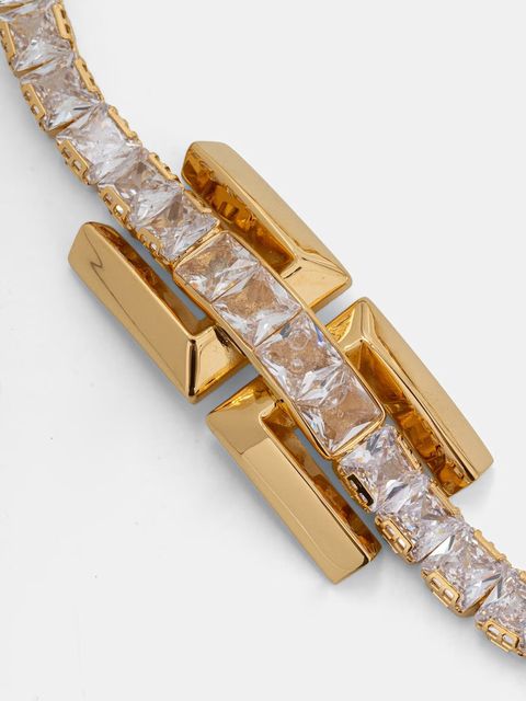 Elisabetta Franchi Choker damski metalowy - zdjęcie produktu nr 1