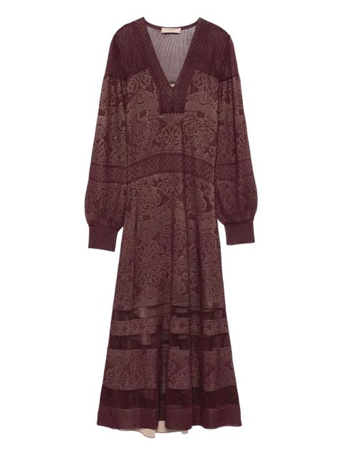 TWINSET v-neck maxi dress - Red - zdjęcie produktu nr 1