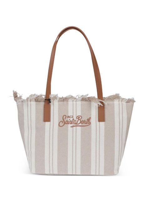 MC2 Saint Barth striped fringed bag - Neutrals - zdjęcie produktu nr 1