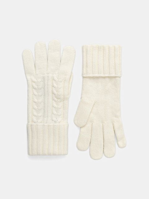 Guess rękawiczki damskie kolor beżowy AW5382 POL02 - zdjęcie produktu nr 1