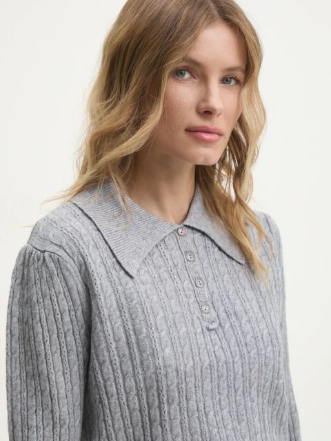 Answear.LAB sweter damski kolor szary lekki