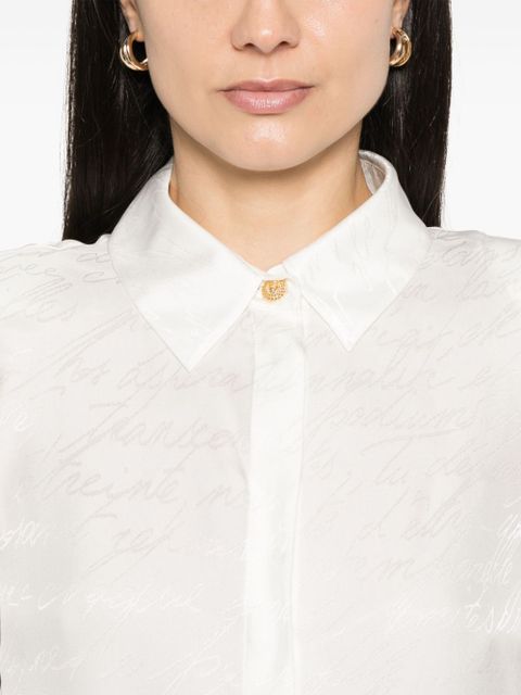 Balmain jacquard-pattern shirt - White