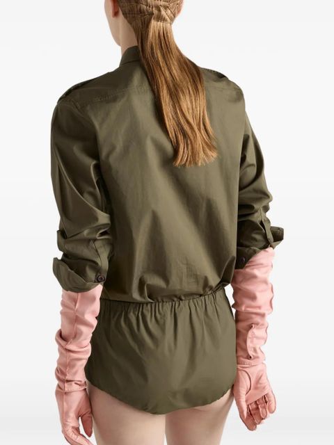 Prada cotton poplin shirt - Green
