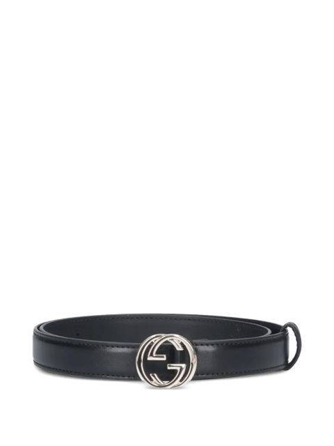 Gucci logo-buckle leather belt - Black - zdjęcie produktu nr 1