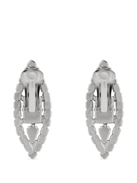 Alessandra Rich crystal bijoux earrings - Silver