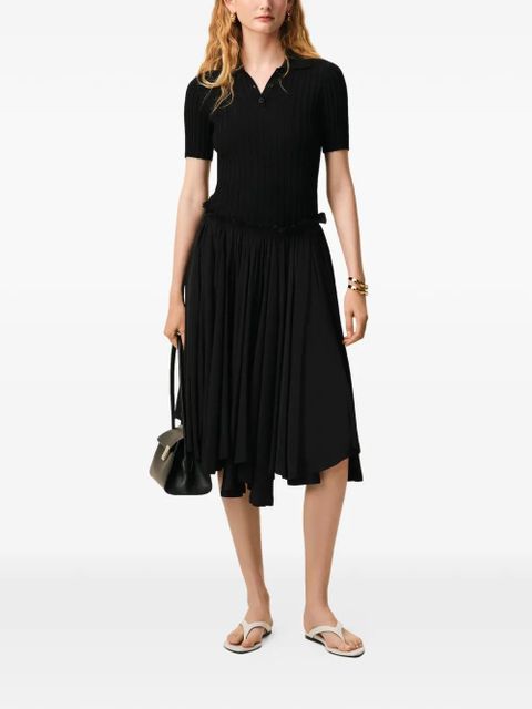 AMI Paris Corolla A-line midi skirt - Black - zdjęcie produktu nr 2