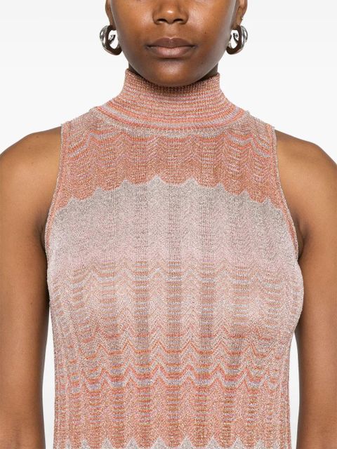Missoni Greek-motif mini dress - Pink - zdjęcie produktu nr 2