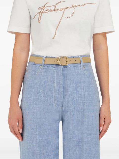 Ferragamo Double Gancini belt - Neutrals