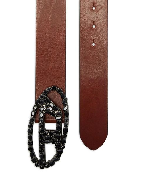Diesel crystal-embellished buckle belt - Brown - zdjęcie produktu nr 2