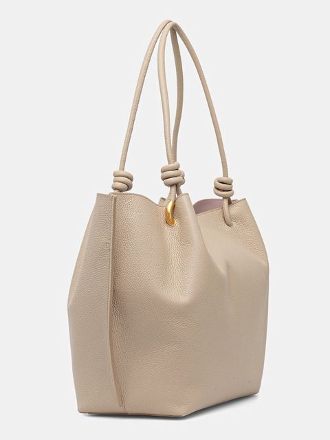 Coccinelle torebka skórzana FINN kolor beżowy E1 U07 11 01 01 - zdjęcie produktu nr 2