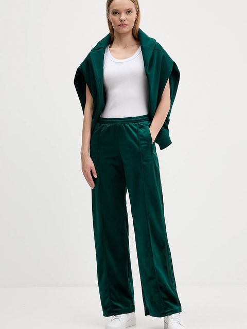 adidas Originals spodnie dresowe welurowe Velvet Tp damskie z aplikacją JV7509 - zdjęcie produktu nr 2