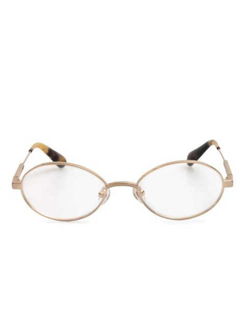 Jacquemus oval-frame glasses - Gold - zdjęcie produktu nr 1