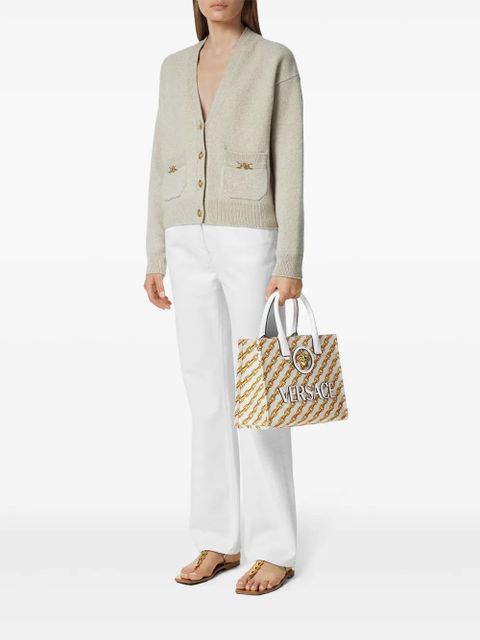 Versace small Chain Stripes La Medusa tote bag - Neutrals - zdjęcie produktu nr 2
