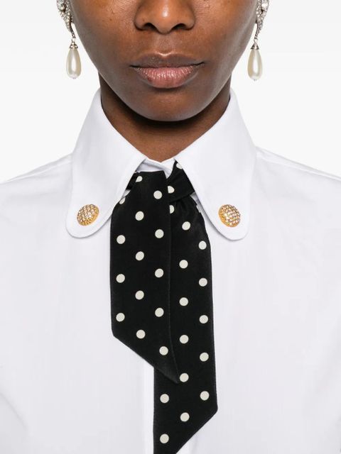 Valentino Garavani polka dot detail shirt - White