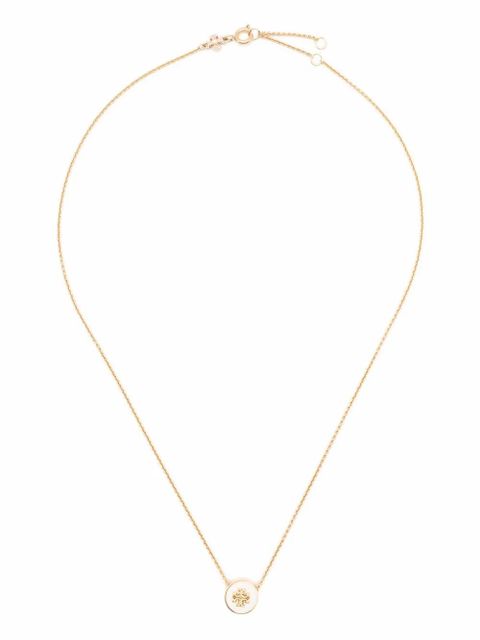 Tory Burch Kira enamel pendant necklace - Gold