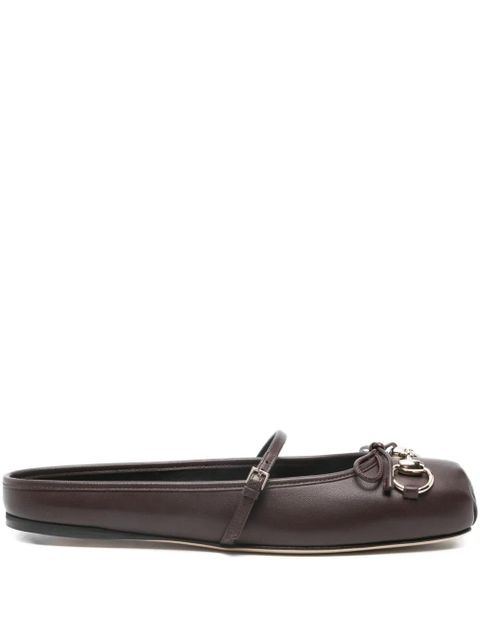 Gucci horsebit strap ballet flats - Brown - zdjęcie produktu nr 1