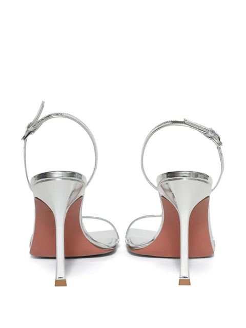 Amina Muaddi 95mm Maya pumps - Silver