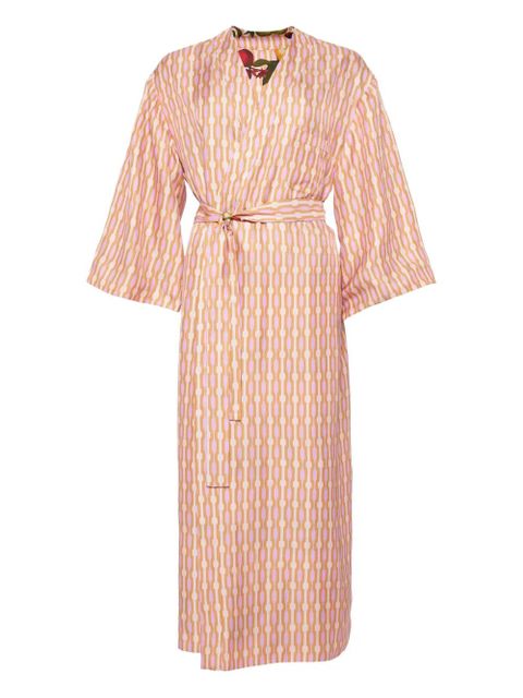 ERES Saveur fruit-print chain-pattern reversible robe - Pink - zdjęcie produktu nr 2