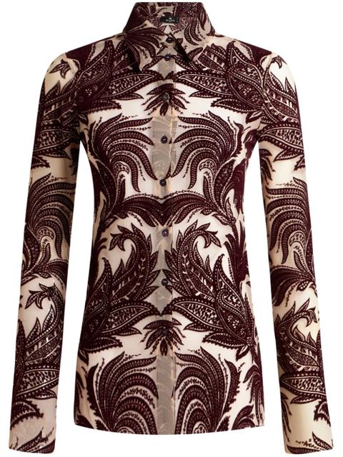 ETRO paisley-jacquard shirt - Brown - zdjęcie produktu nr 1