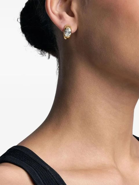 Michael Kors zirconia-embellished huggie-hoop earrings - Gold - zdjęcie produktu nr 2