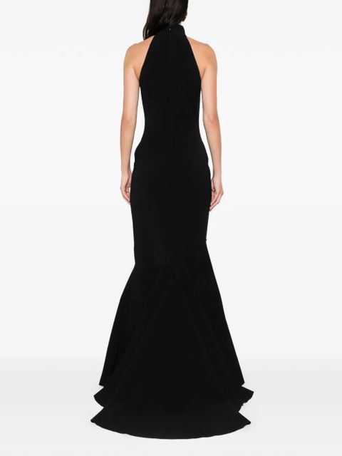 Solace London halterneck maxi dress - Black