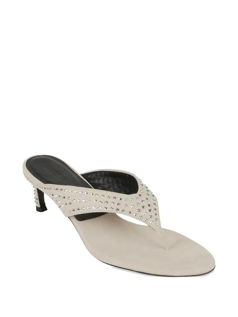 ROTATE BIRGER CHRISTENSEN stud-embellished leather sandals - Neutrals - zdjęcie produktu nr 2