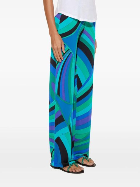 PUCCI Iride-print trousers - Green