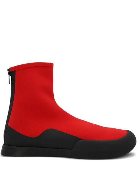 The Row zip-up ankle boots - Red - zdjęcie produktu nr 1