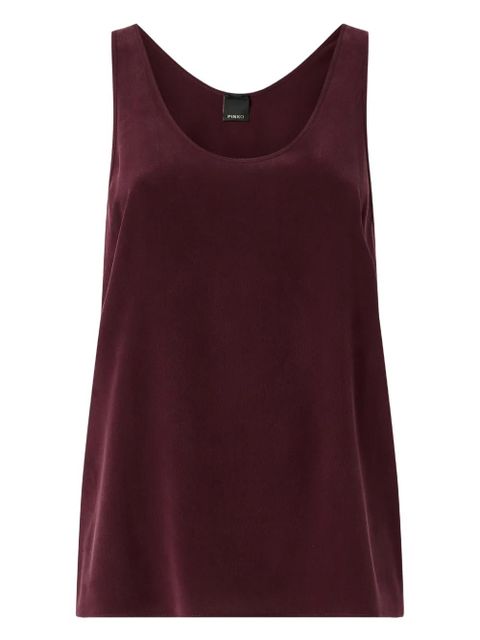 PINKO V-neck silk top - Red - zdjęcie produktu nr 1