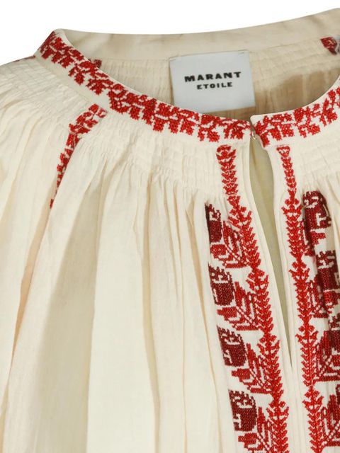 MARANT ÉTOILE embroidered top - Neutrals