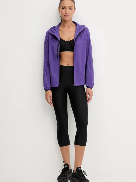 adidas by Stella McCartney kurtka treningowa kolor fioletowy JX9082 - zdjęcie produktu nr 2