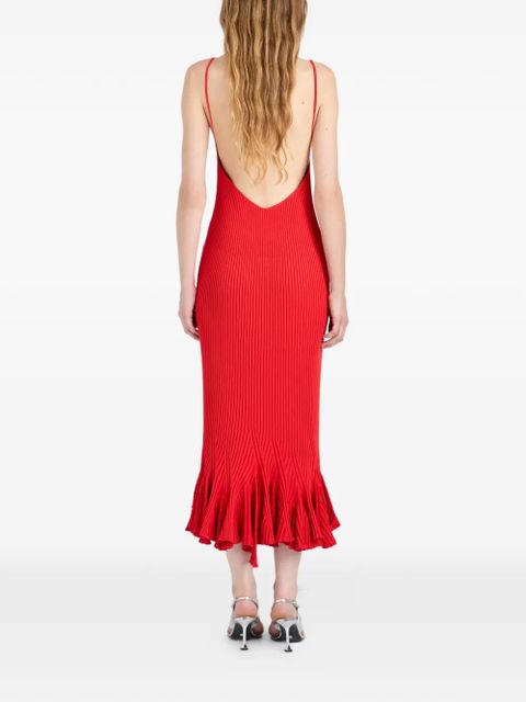 Proenza Schouler Giuditta ribbed dress - Red