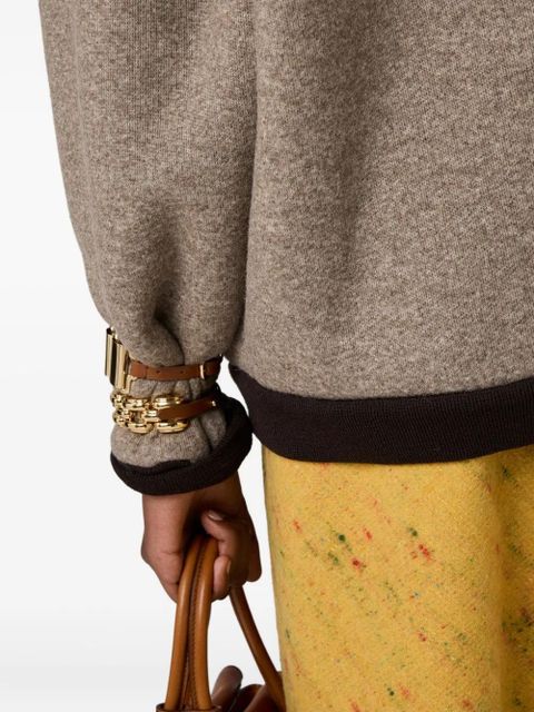 Miu Miu fleece bomber jacket - Neutrals