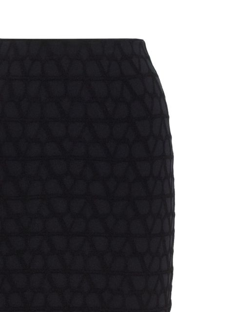 Valentino Garavani Toile Iconographe midi skirt - Black