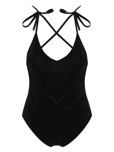 ISABEL MARANT Swan criss-cross straps swimsuit - Black - zdjęcie produktu nr 2