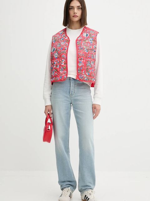 adidas Originals bezrękawnik Liberty kolor różowy przejściowy JW5197 - zdjęcie produktu nr 2