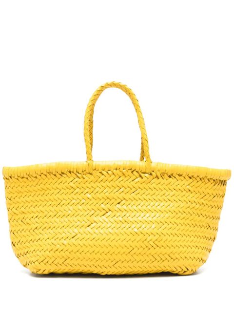 DRAGON DIFFUSION woven handle tote bag - Yellow - zdjęcie produktu nr 1