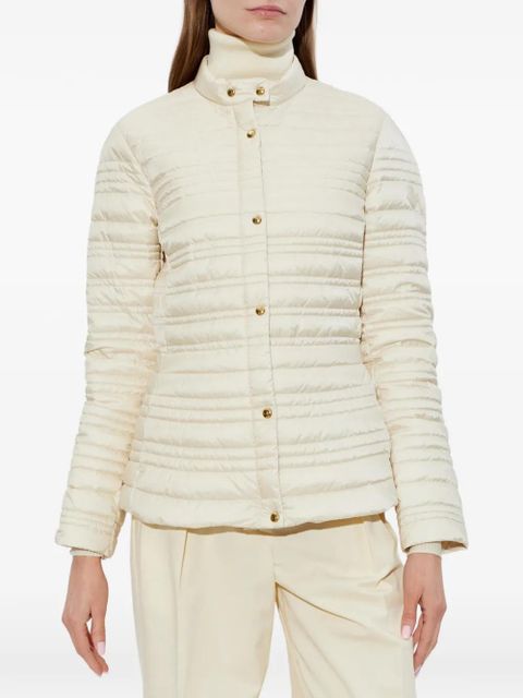 Moncler buttoned puffer jacket - Neutrals