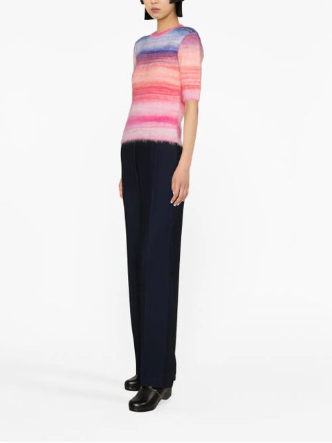Missoni brushed-effect wool-blend top - Blue - zdjęcie produktu nr 2